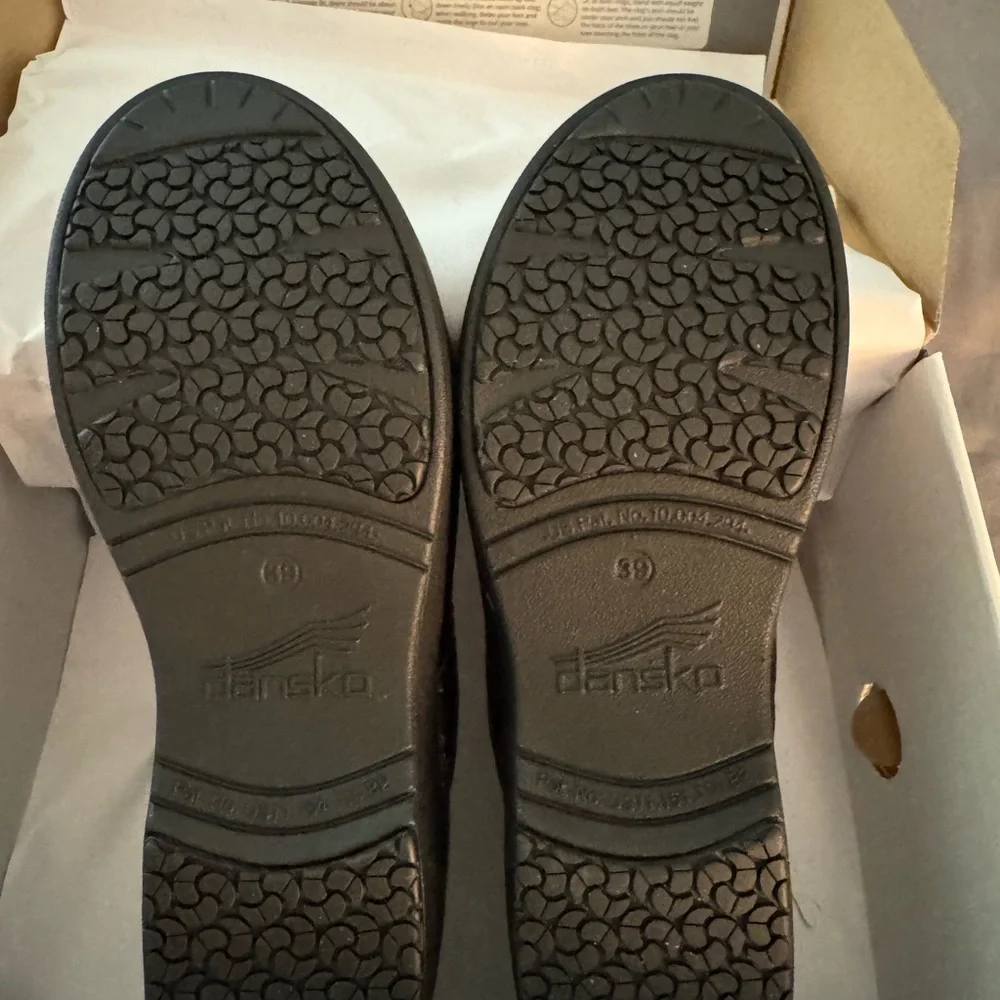 Dansko Brown Leather Mules Supportive Slip-On Clogs - Picture 9 of 12